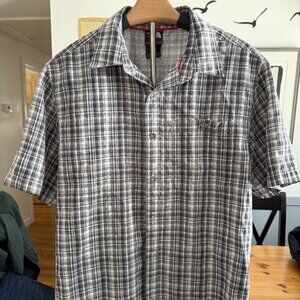 North Face Men's Medium Short Sleeve Button Down Shirt